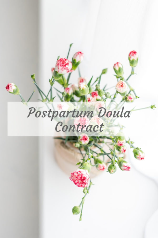 Postpartum Doula Contract