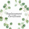 Replacement certificate